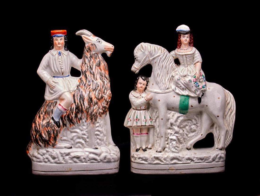 2 STAFFORDSHIRE EQUESTRIAN FIGURES (1 of 2)