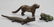 CROCODILE & DOG CAST IRON NUT CRACKERS & FROG DOOR STOP