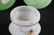 6 BOHEMIAN COLORED GLASS DRESSER BOTTLES & DRESSER JAR - 5
