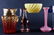 6 PIECES VICTORIAN COLORED GLASS - 4
