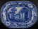 STAFFORDSHIRE BLUE & WHITE LARGE PLATTER