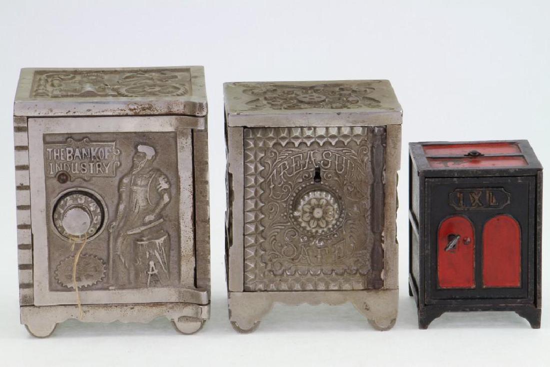 (3) Cast Iron Still Banks (1 of 6)