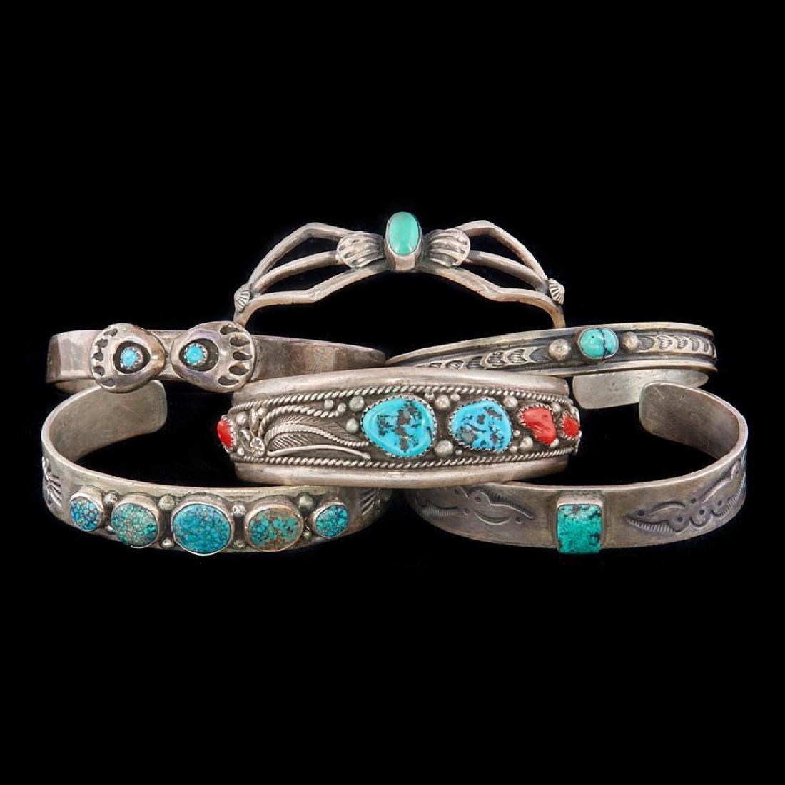 SOUTHWEST NATIVE AMERICAN CUFF BRACELETS (1 of 3)