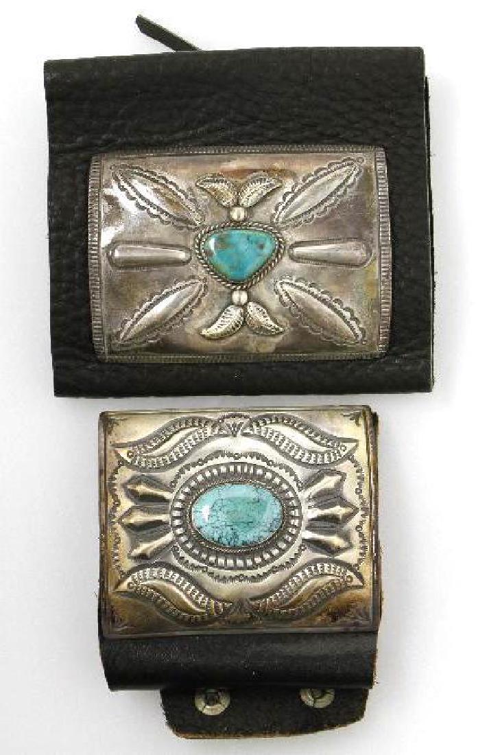 NAVAJO SILVER AND TURQUOISE KETOHS (1 of 3)