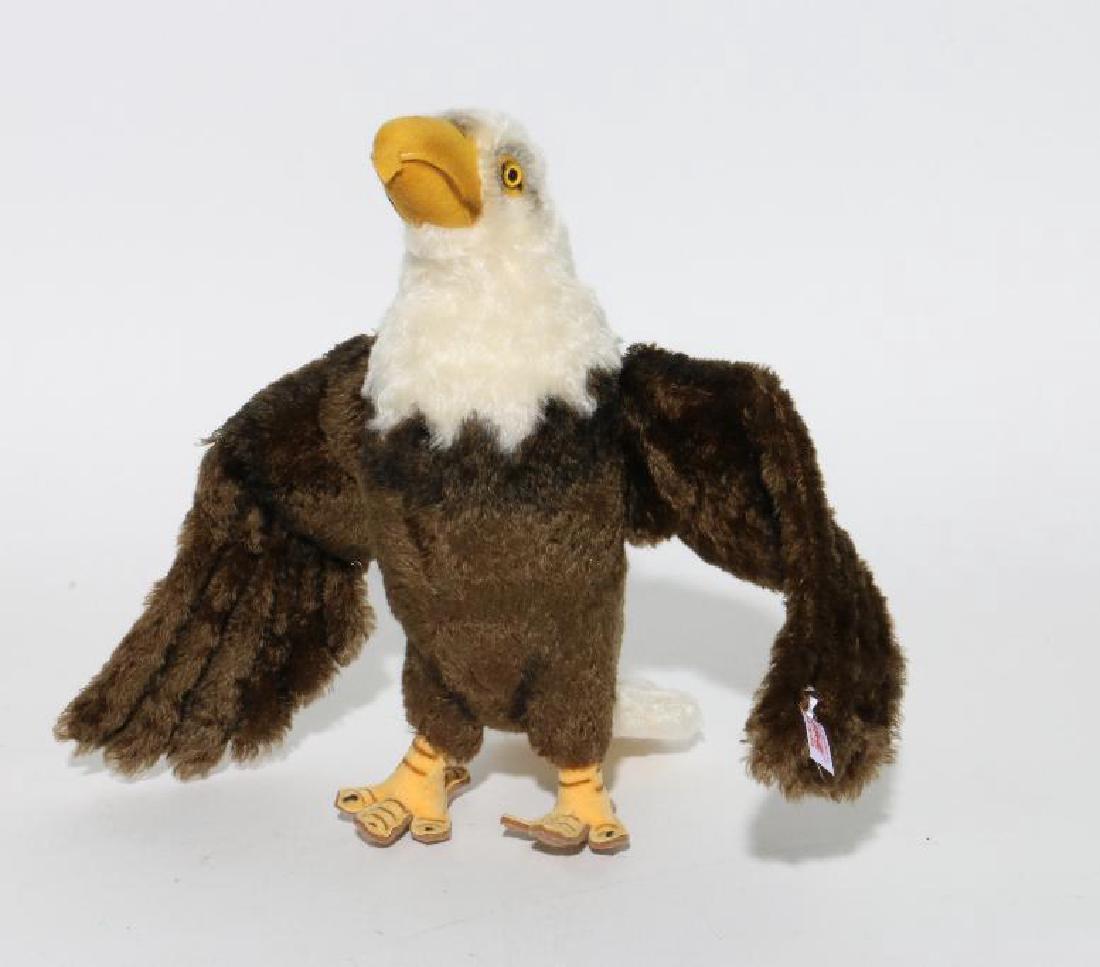 STEIFF American Bald Eagle: STEIFF American Bald Eagle, STEIFF button on wing, 12" tall