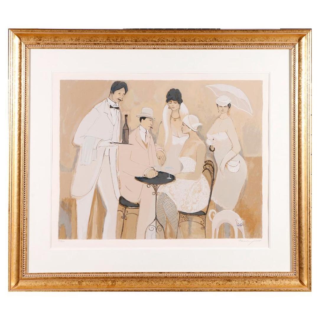ISAAC MAIMON (1951): Artist: Maimon Signature: Lower right margin Artwork: 19 1/2 x 26 inches Frame: 38 x 32 inches Medium: Lithograph 205/250