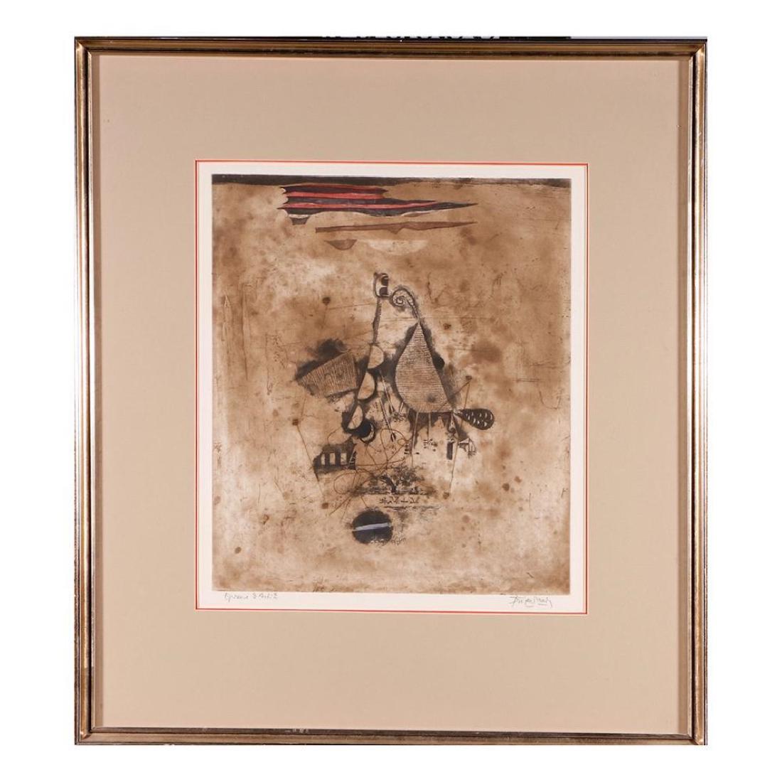Johnny Gotthard Friedlaender (1912-1992): Artist: Johnny Friedlaender Signature: Lower right margin Artwork: 16 1/2 x 14 1/4 inches Frame: 27 1/4 x 21 1/2 inches Medium: Lithograph