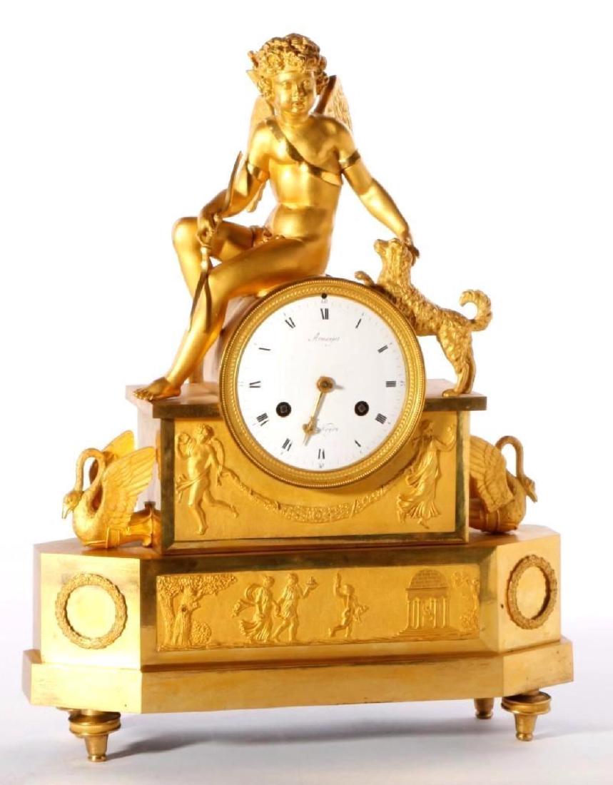 French Gilt Bronze Clock (1 of 6)