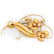 Retro 10k gold floral brooch, Rogel
