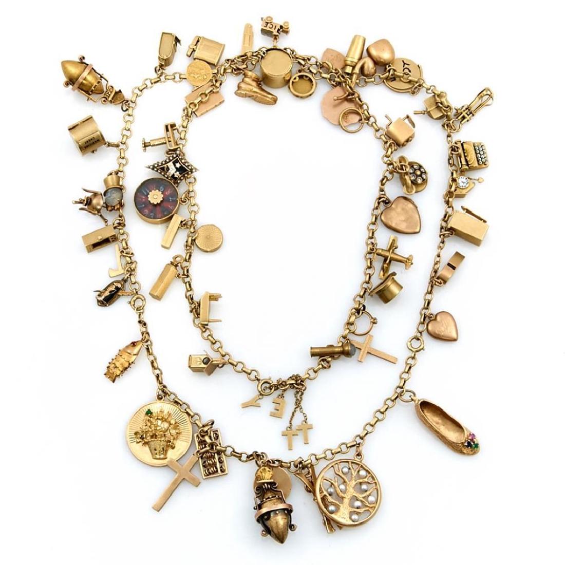 14k gold charm necklace (1 of 1)