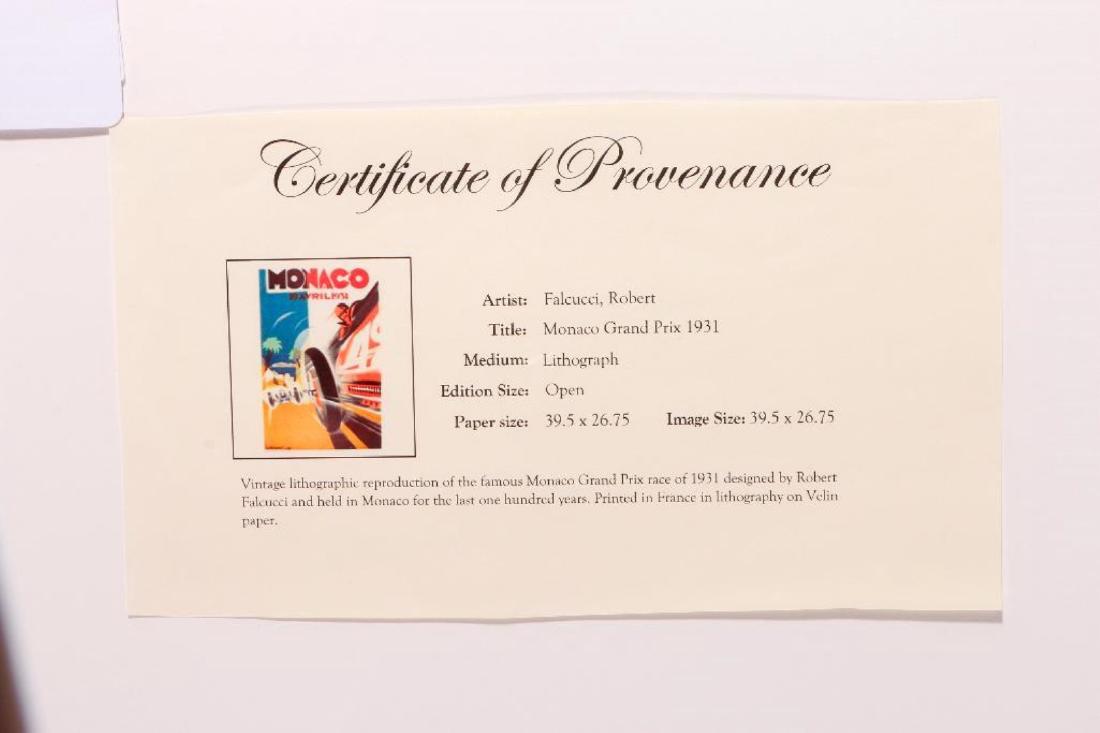 1931 MONACO GRAND PRIX LITHOGRAPH - 3
