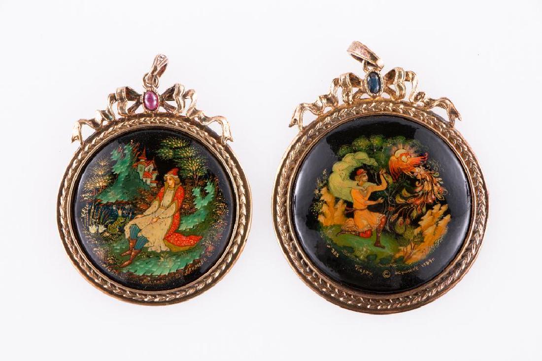 Russian Lacquer Jewelry (1 of 3)