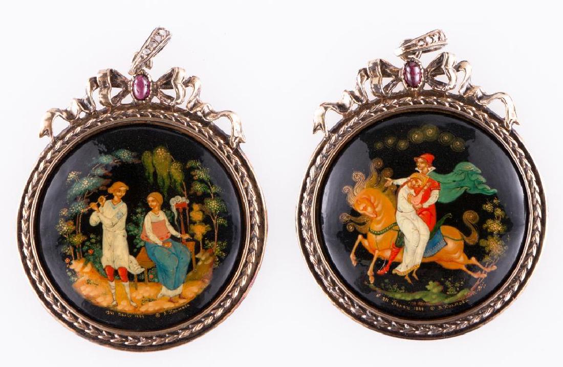 Russian Lacquer Jewelry (1 of 4)