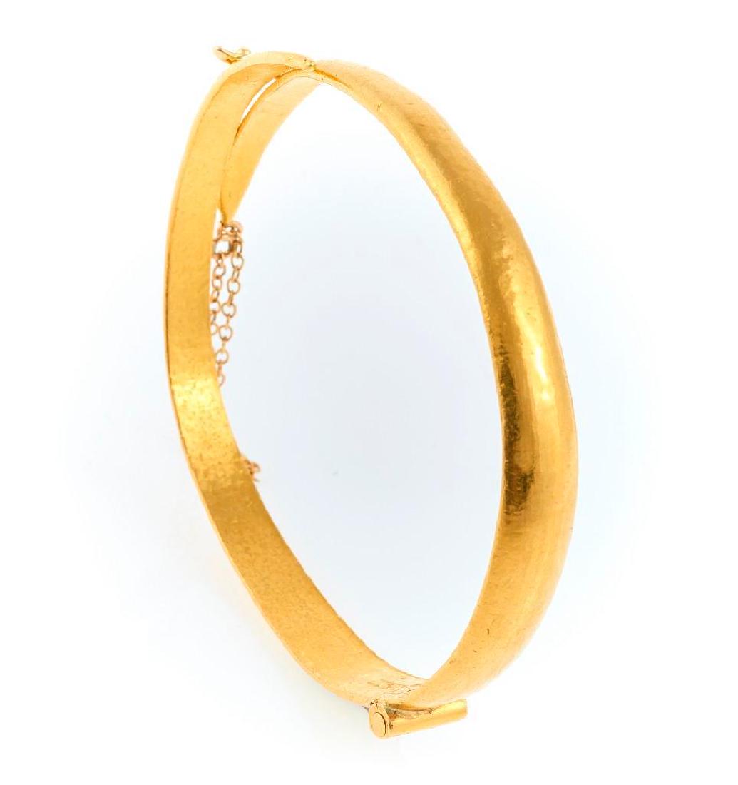 High karat gold bangle bracelet (1 of 1)