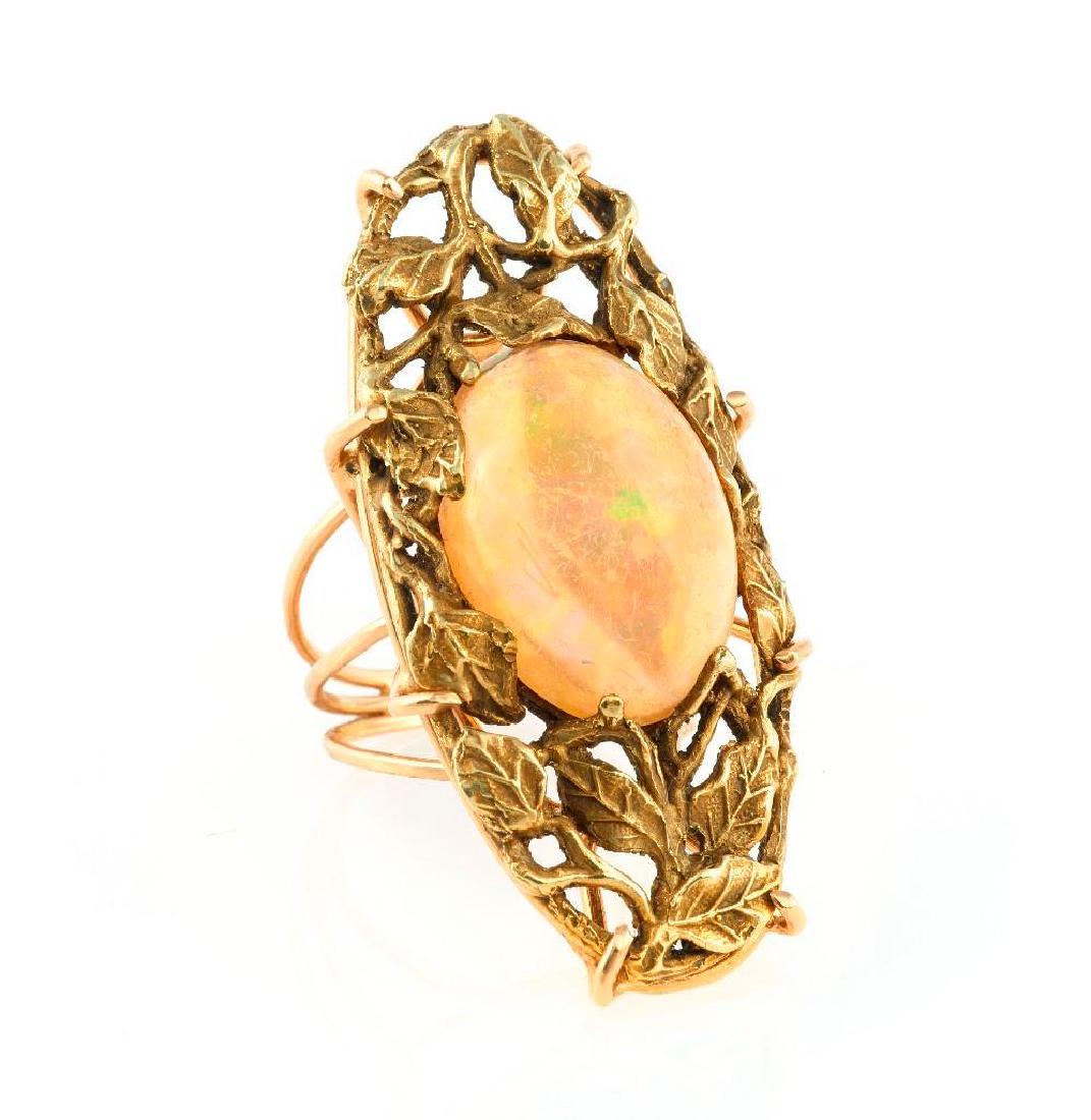 Arts & Crafts, Walton & Co. opal and 14k gold ring (1 of 1)