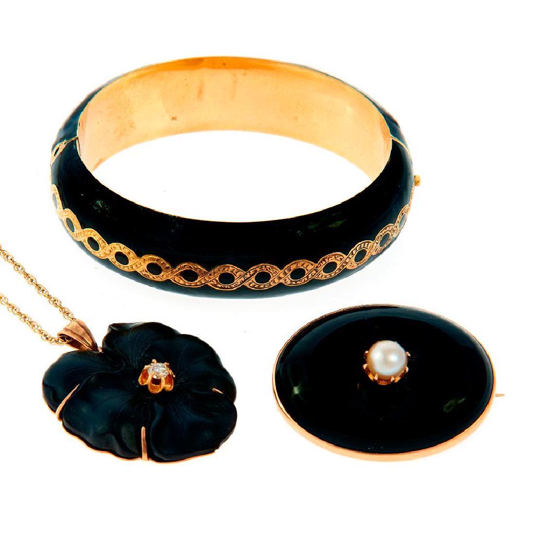 Collection of Victorian gem-set and 14k gold jewelry (1 of 1)