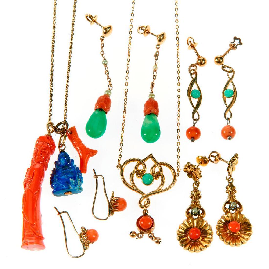 Collection of gemstone and 10k gold jewelry (1 of 1)