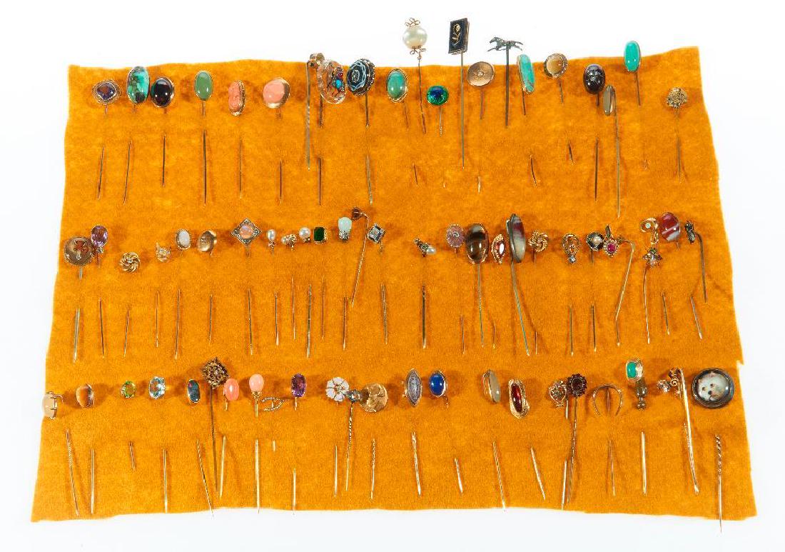 Collection of 70+ gem-set stickpins (1 of 1)