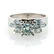 Diamond and platinum engagement ring