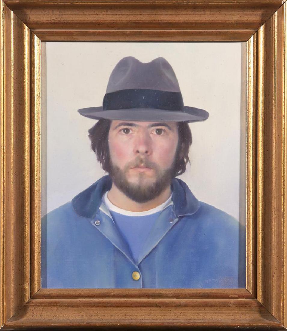 Ralph Jacobs (born 1940): Artist: Ralph Jacobs (born 1940). Title: Portrait. Signature: signedbottom left. Size: Artwork: 12 x 10 1/4 inches. Frame: 15 3/4 x 13 3/4 inches. Medium: Oil.