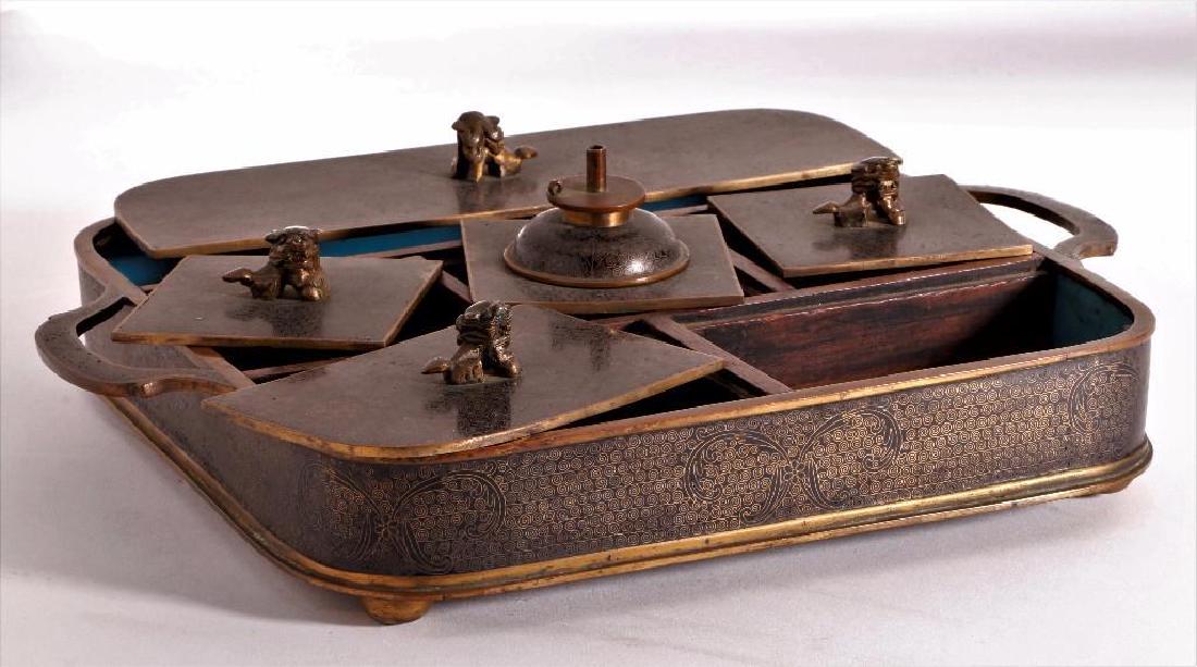 JAPANESE CLOISONNE WRITING BOX (1 of 5)