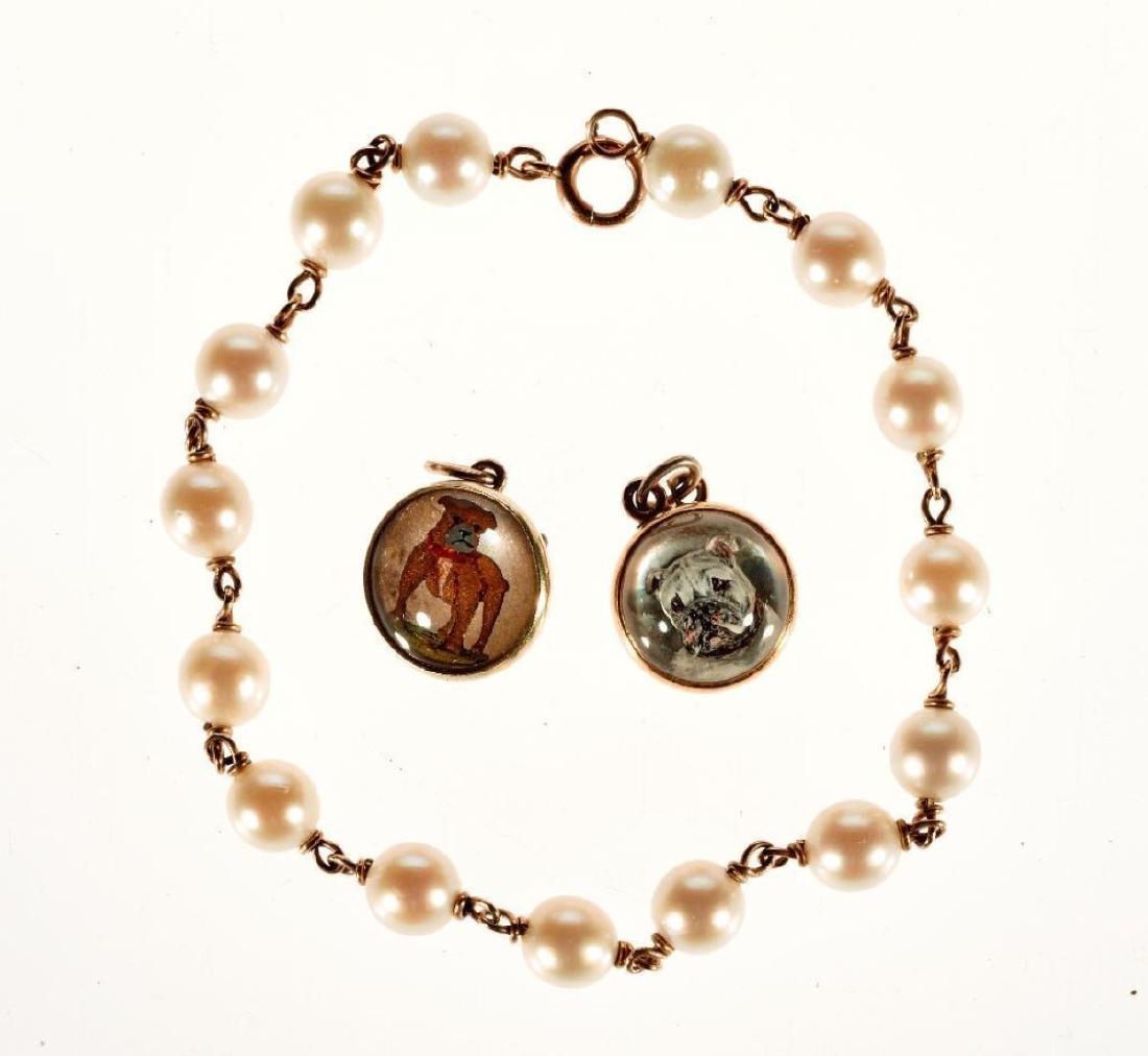 Tiffany & Co. vintage 18k gold intaglio bulldog pendant (1 of 1)