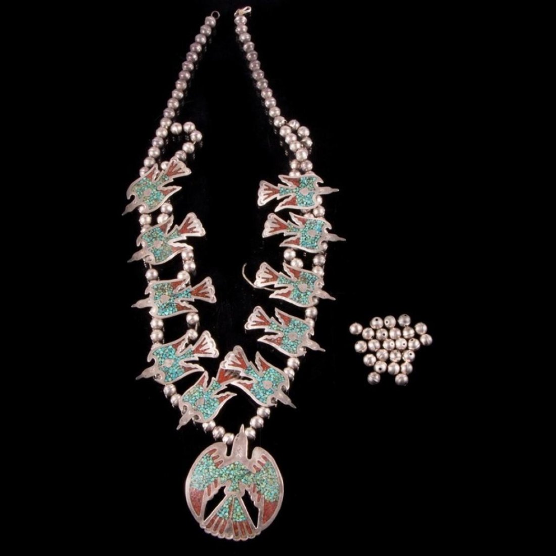 Southwest Turquoise Silver Necklace (1 of 3)