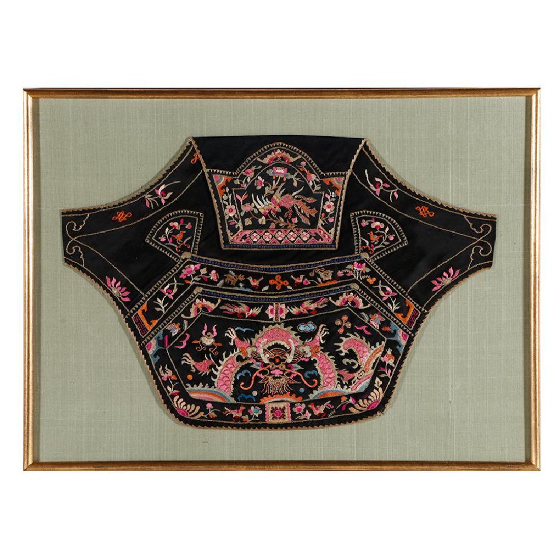 Chinese embroidered textile Qing dynasty (1 of 4)