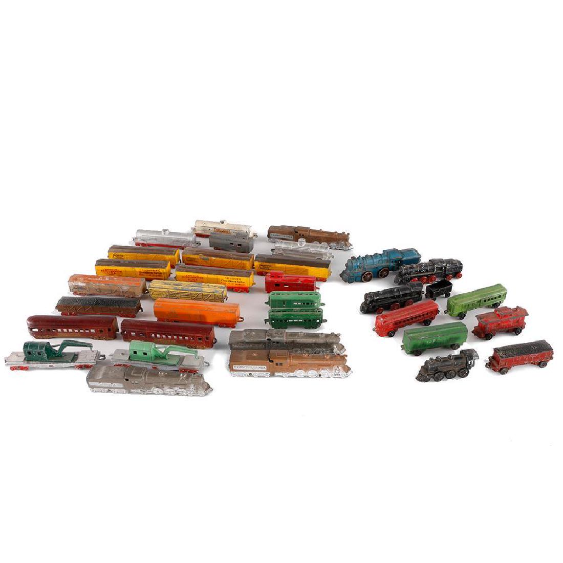 Large group of cast floor trains (1 of 6)