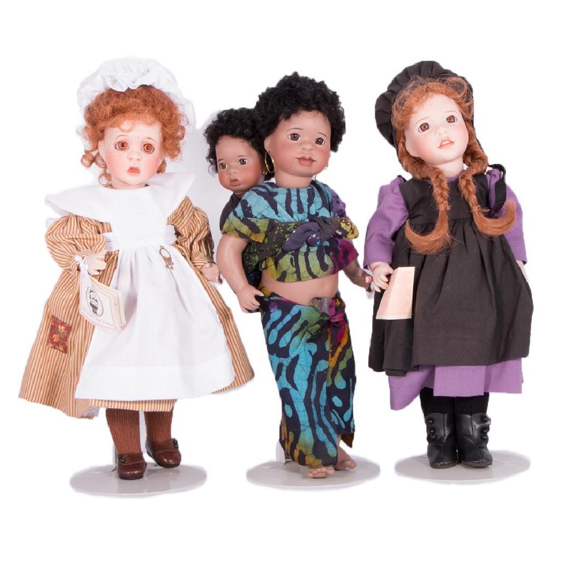 WENDY LAWTON DOLLS: A group of three Wendy Lawton dolls.