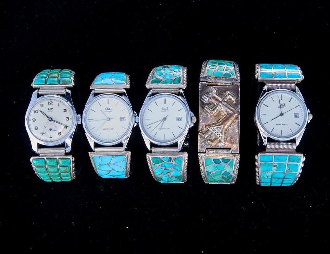 SOUTHWEST TURQUOISE WATCH BANDS (1 of 2)