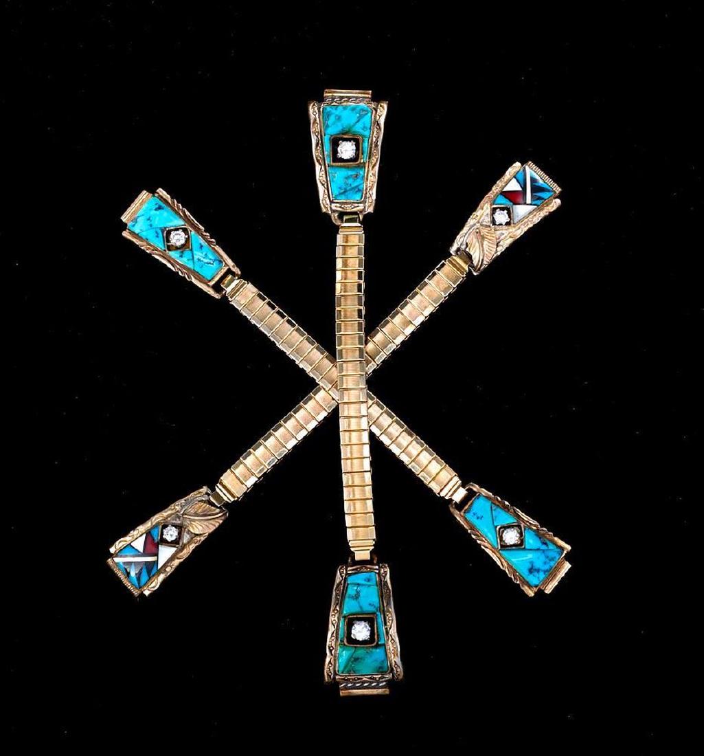 SOUTHWEST TURQUOISE WATCH BANDS (1 of 2)