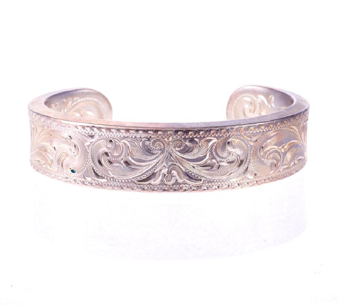 Silver King western style sterling silver & 14k gold cu (1 of 1)