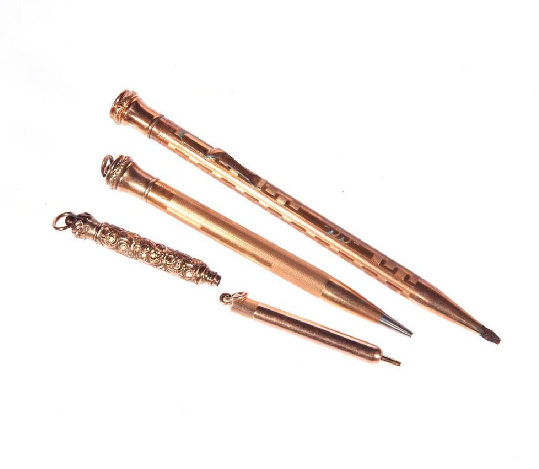 Antique 14k gold retractable pencil (1 of 1)