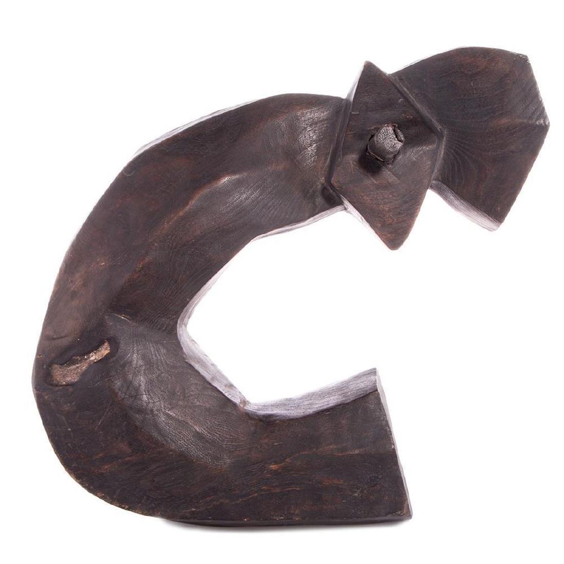 Large Japanese Fireplace Hook: Large Japanese Fireplace Hook. Height: Approximately 22 inches. Length: Approximately 17 inches. Width: Approximately 10 inches. John Pence was founder and owner of the largest art gallery in San Fran