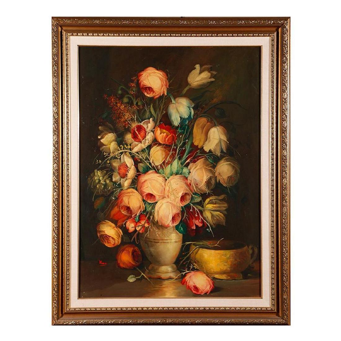 Blas Egea (20th/21st Century): Artist: Blas Egea Signature: signed bottom left Size: Artwork: 39 1/2 x 29 inches Frame: 48 1/2 x 37 1/2 inches Medium: oil. John Pence was founder and owner of the largest art gallery in San Francisc