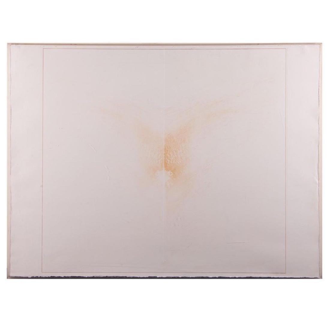 Tom Marioni (born 1937): Artist: Tom Marioni (born 1937). Title: Abstract lithograph. Signature: Lower right. Size: Artwork: 21 3/4 x 213 1/2 inches. Frame: 22 1/2 x 30 1.4 inches. Condition: Good. Created: 20th century. Me