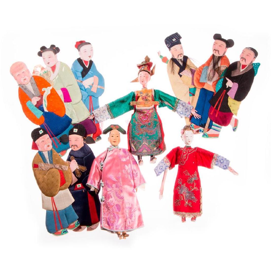 Set of eleven twentieth century Chinese dolls. (1 of 9)