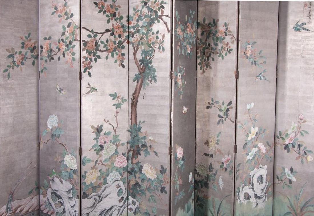 Early 20th century Japanese screen. (1 of 10)