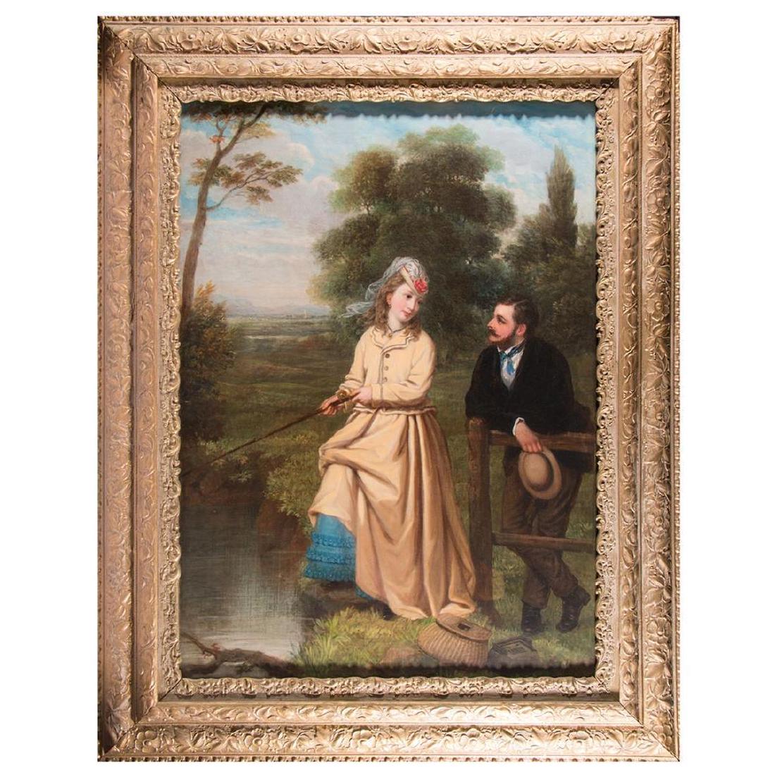 Landscape with a courting pair. (1 of 3)