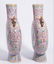 Pair of Enameld Moon Flask Vases. Chinese. - 2