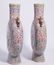 Pair of Enameld Moon Flask Vases. Chinese. - 4