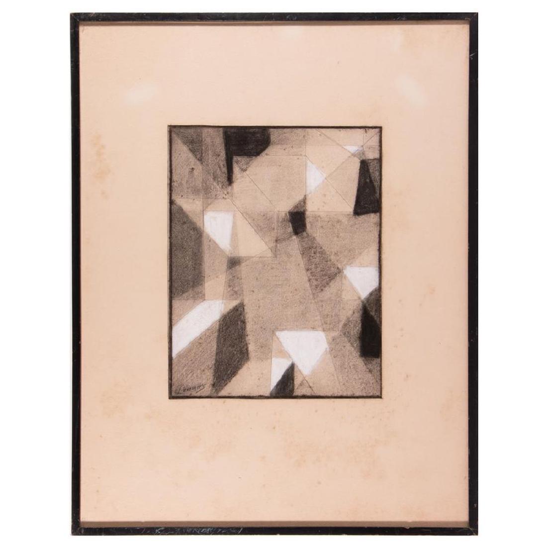 Abstract charcoal on paper. (1 of 5)