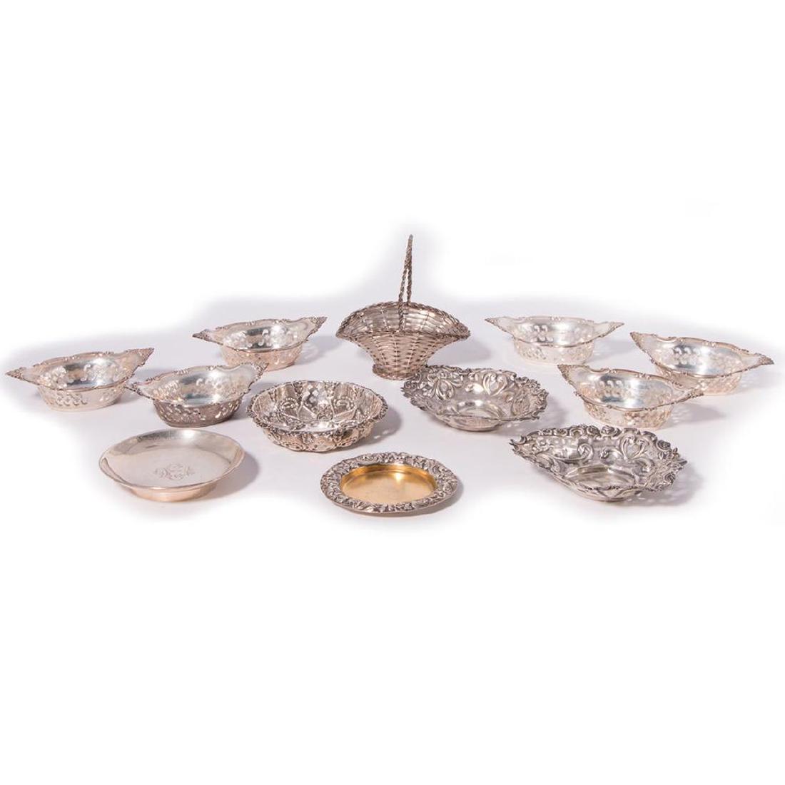 Sterling, Misc Nut Dishes, Small Trays. (1 of 10)