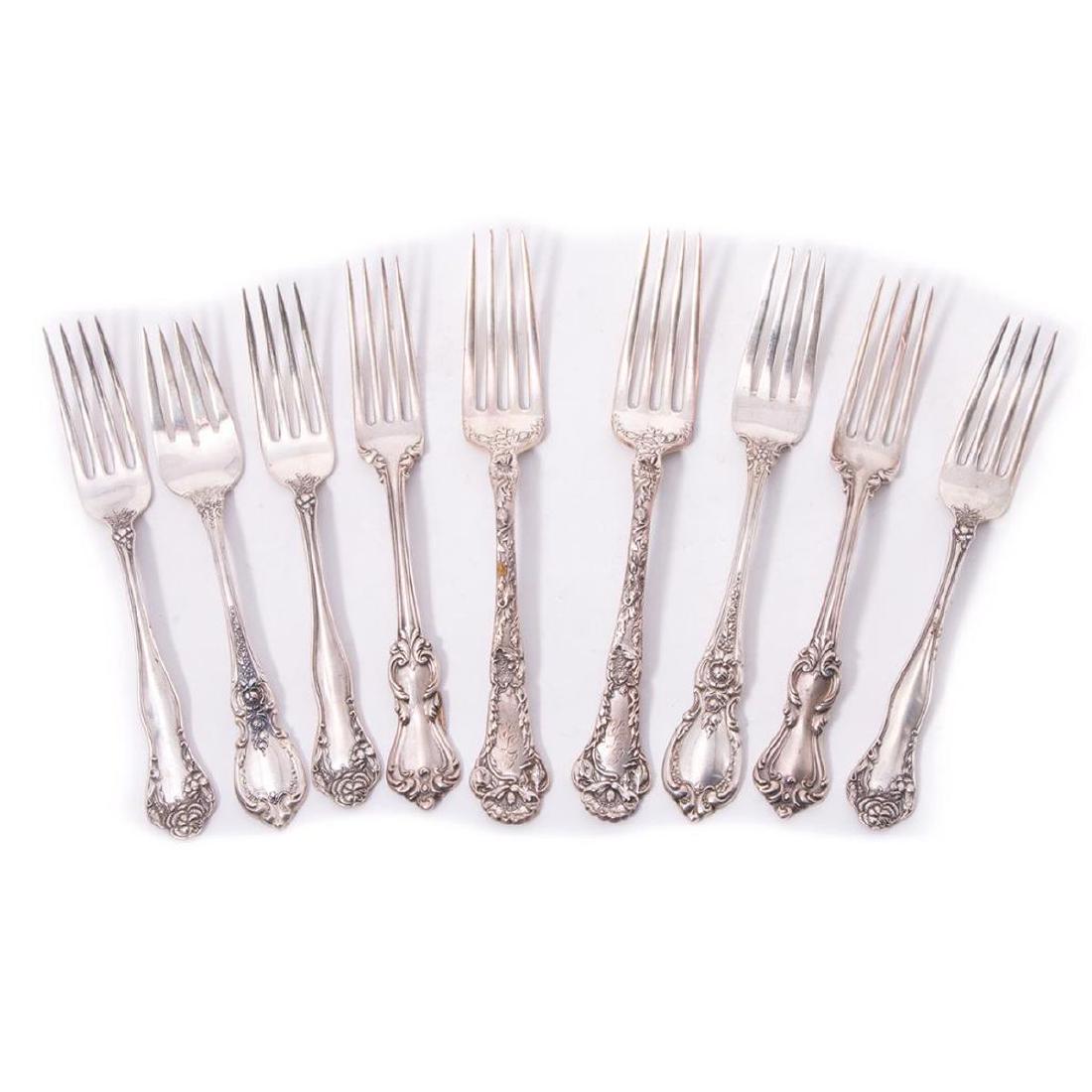 Group of Sterling Forks, Various Makers. (1 of 7)