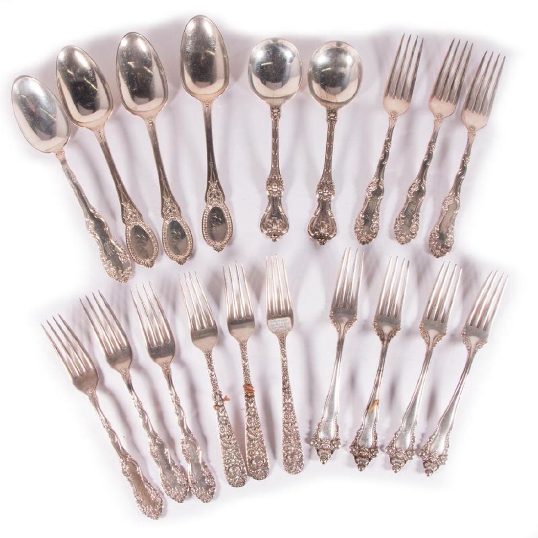 Mixed Sterling Group of Flatware. (1 of 10)