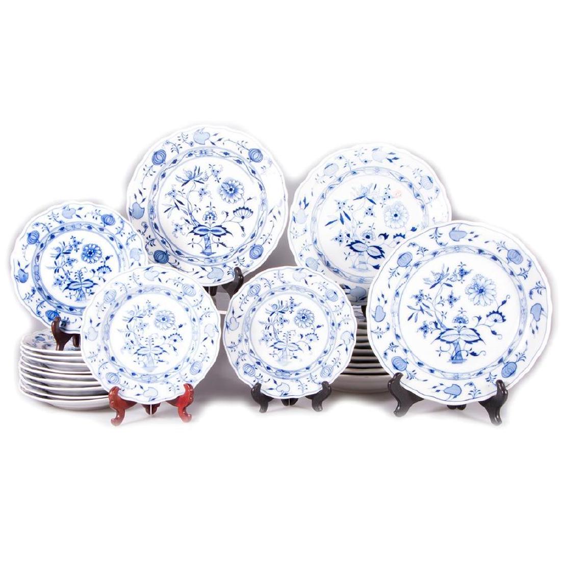 Meissen Blue Onion Partial Service. (1 of 8)