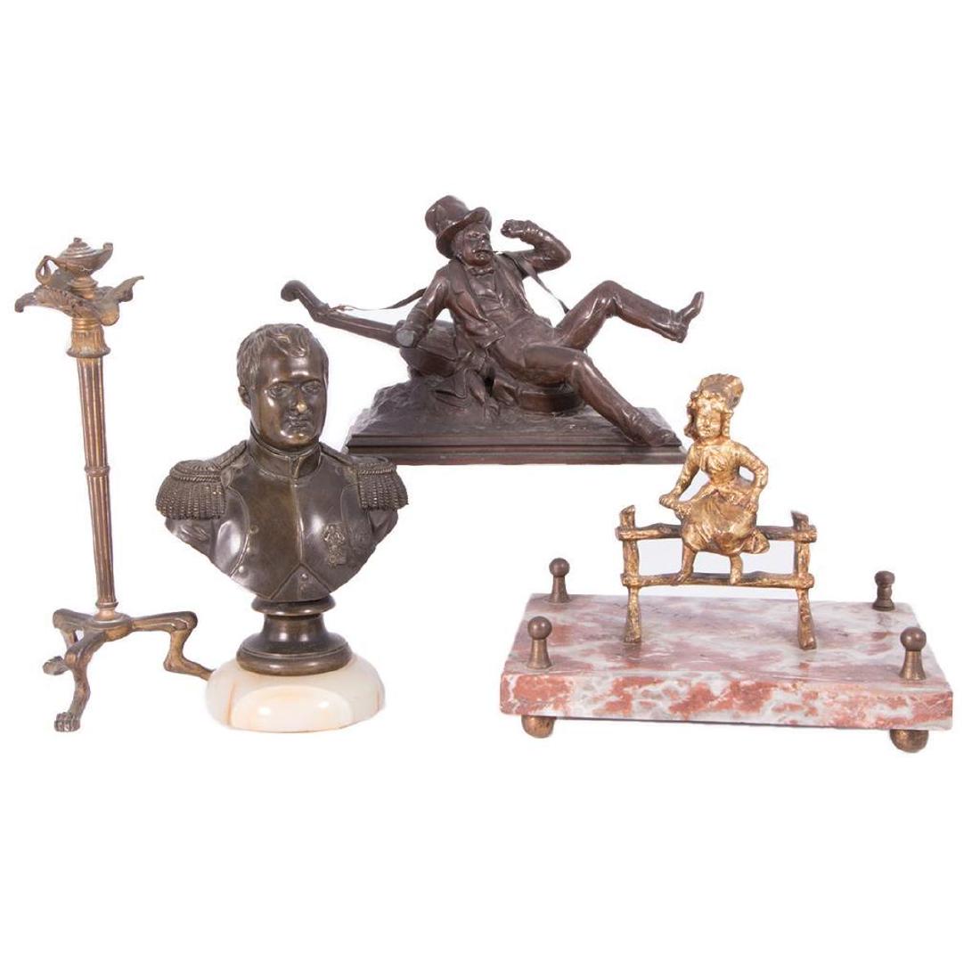 Grand Tour Bronze Bust of Napoleon plus Three other Dec (1 of 8)