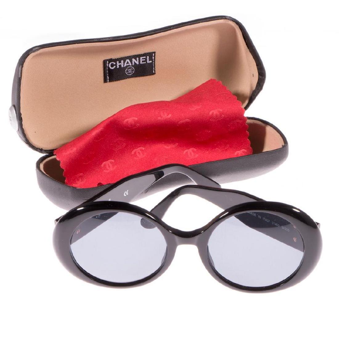 Pair of Chanel Sunglasses with case: Pair of Chanel Sunglasses with case