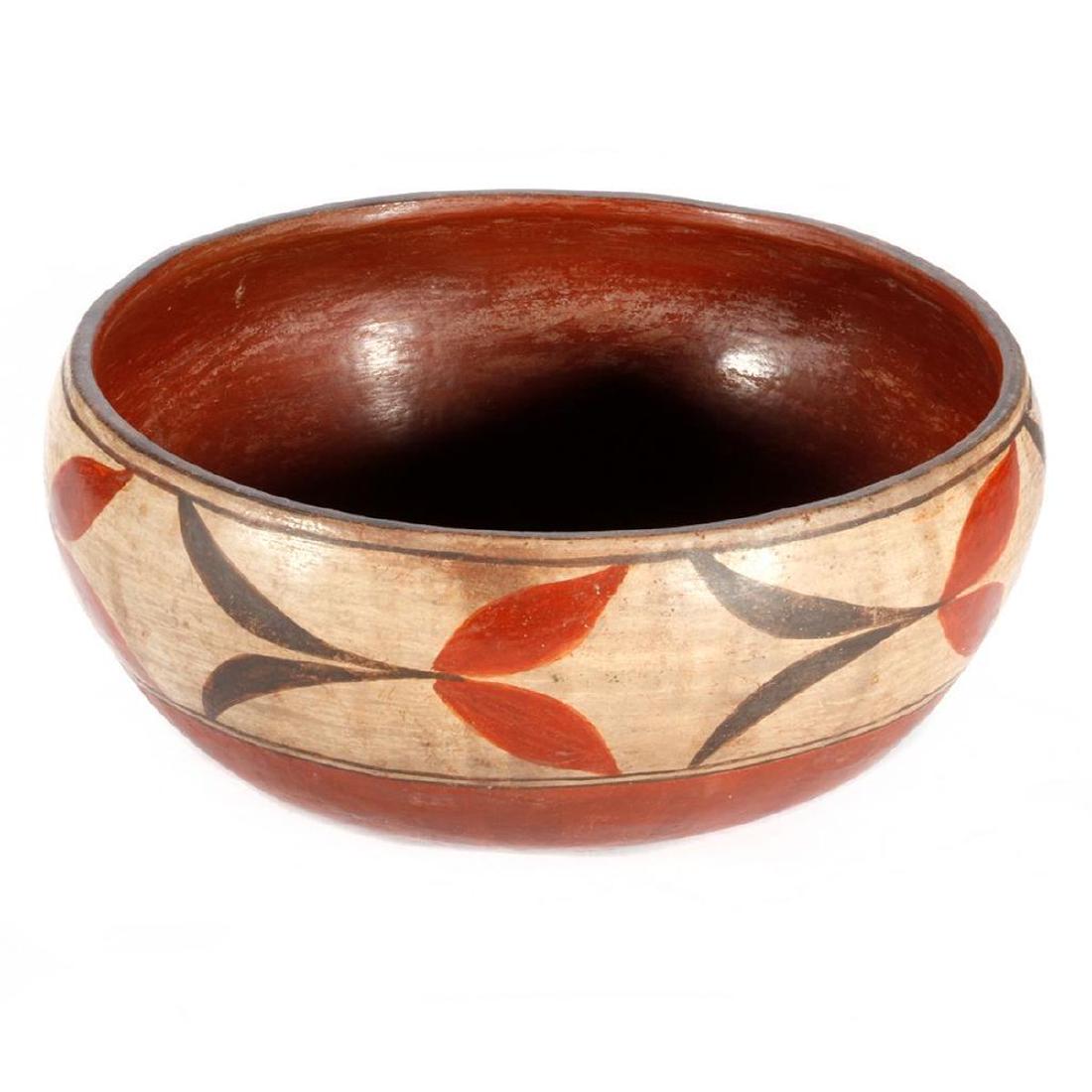 A Zia Polychrome Bowl: ex-Bonhams Height: 5in, Diameter: 10 1/2in